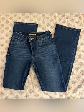 Shyanne Dark Blue Boot Cut Stretch Jeans